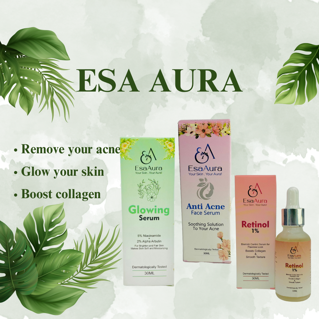 Retinol 1% + Glowing Serum + Anti Acne Serum