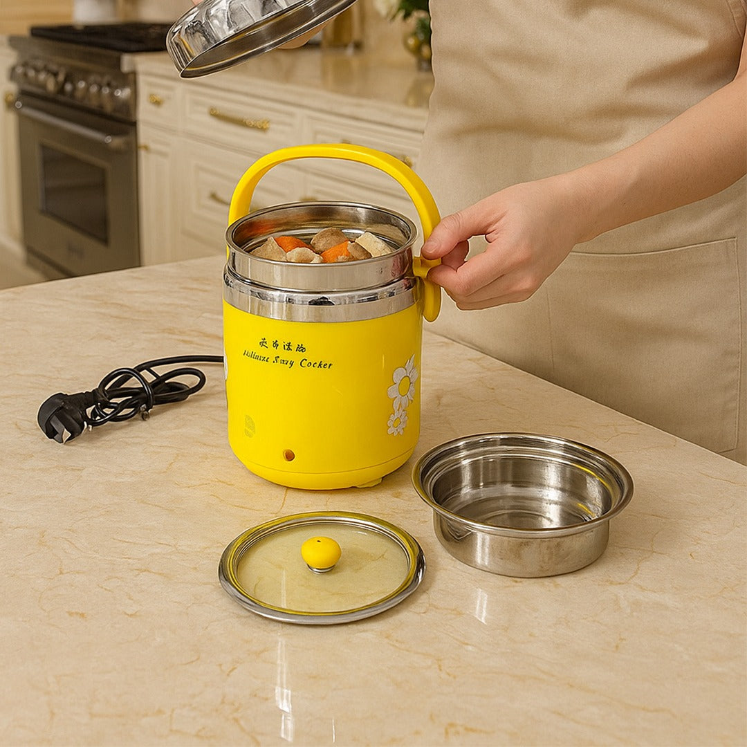 3 in 1 Electric Cooker With Dish and Lunch box
