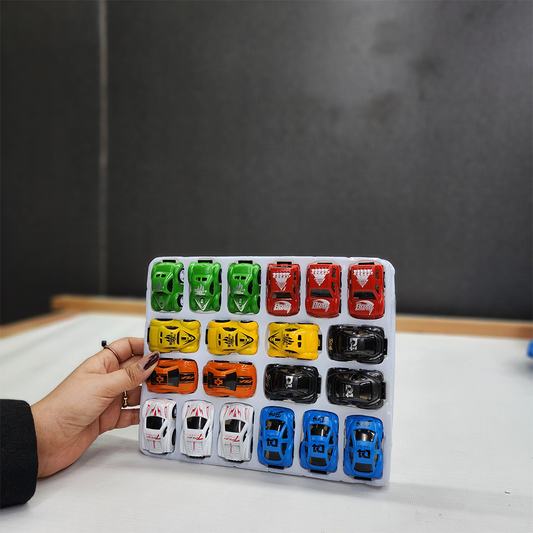 20 Pcs Pull Back Cars - Friction Powered Race Car Toy