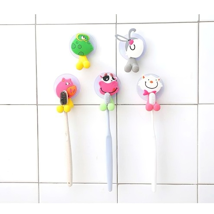 Suction Cup Animal Toothbrush Holders