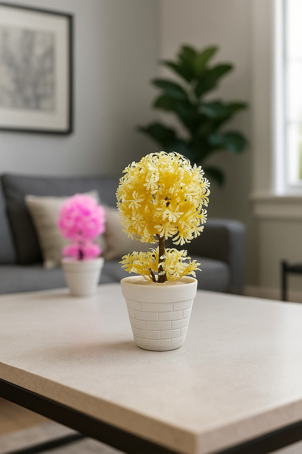 Artificial Plant with bricks Pot