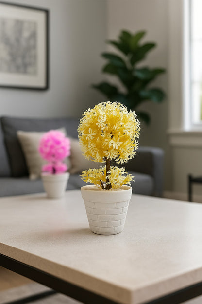 Artificial Plant with bricks Pot