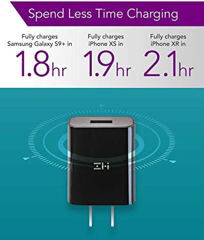 [2-Pack] ZMI zPower Turbo 18W Quick Charge 3.0 Wall Charger