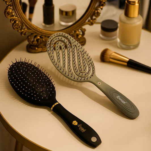 Detangling Hair Brush for Women, Men & Children - Does not Pull on Hair | Pack Of 2