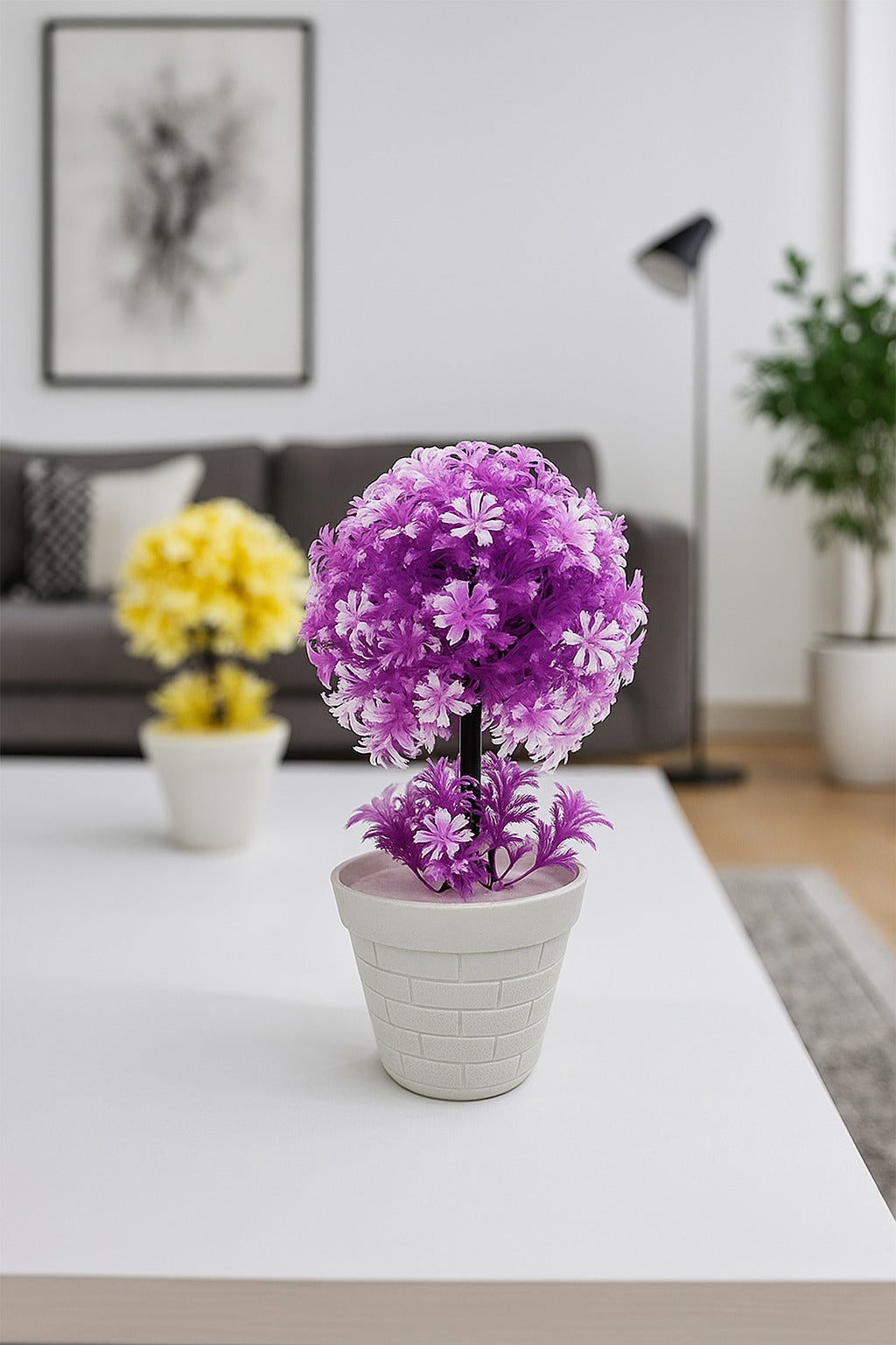 Artificial Plant with bricks Pot