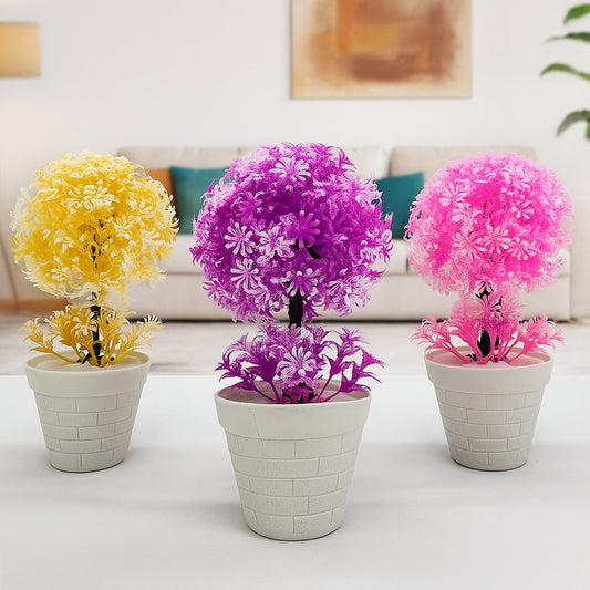 Artificial Plant with bricks Pot