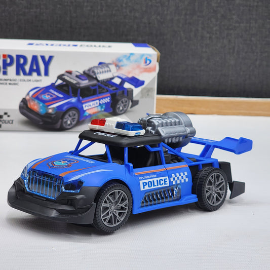 Spray patrol police car toy